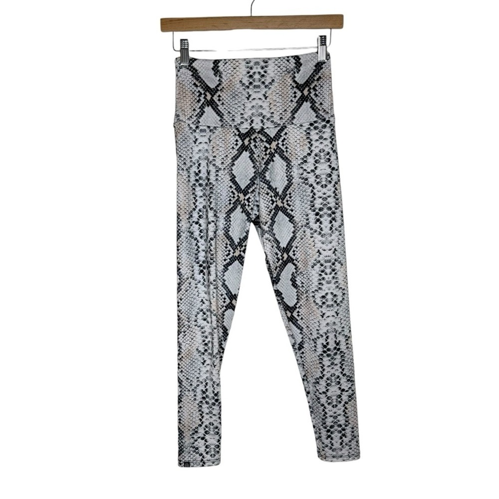 Onzie Basic Snakeskin Midi Yoga Pants Leggings Women's Size Small Medium